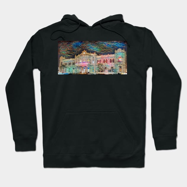 Al Hijaz Train Station - Magi Style Hoodie by Homsalgia